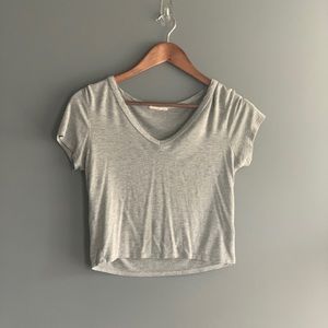 Grey crop top